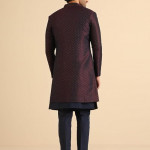 Men's Jacquard Woven Design Sherwani Set