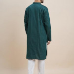Tavasya Men Rayon Blend Striped Regular Kurta