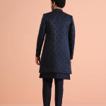 Men's Silk Blend Embroidered Sherwani Set