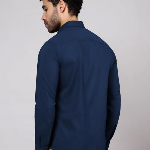 Cotton Plain Regular Fit Shirt for Men
