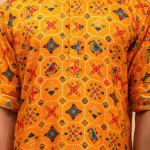 Men's Cotton Blend Patola Kurta