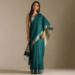 Womens Tussar Solid Saree
