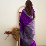 Women's Pure Soft Kanjivaram Cotton Silk Saree Banarasi Style With Blouse Piece for Wedding